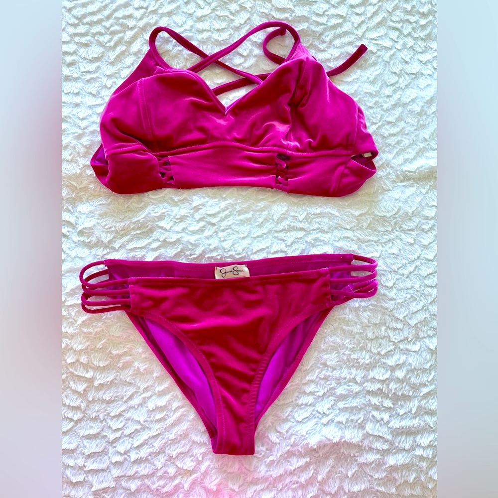 Jessica Simpson NWOT Velvet bikini